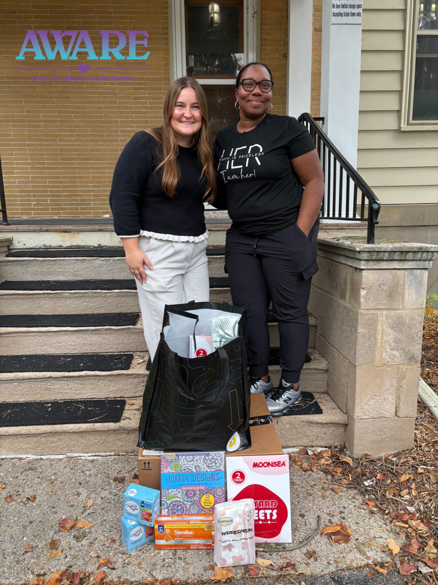 Aeroquip CU donated winter essentials to the AWARE shelter as part of our CU Kind Day initiative. 